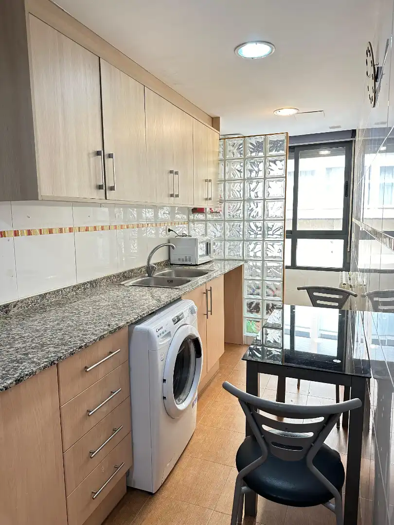 Kitchen of Flat for rent in Vila-real  with Air Conditioner, Heating and Furnished