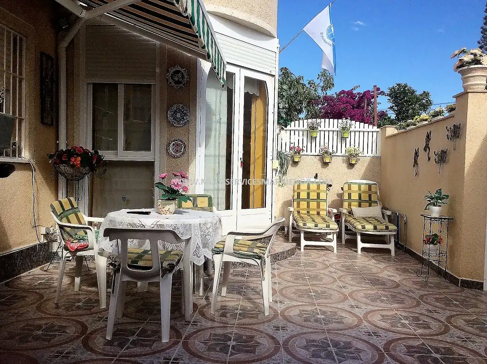 Terraza de Apartamento en venta en Los Alcázares con Aire acondicionado, Jardín privado y Amueblado