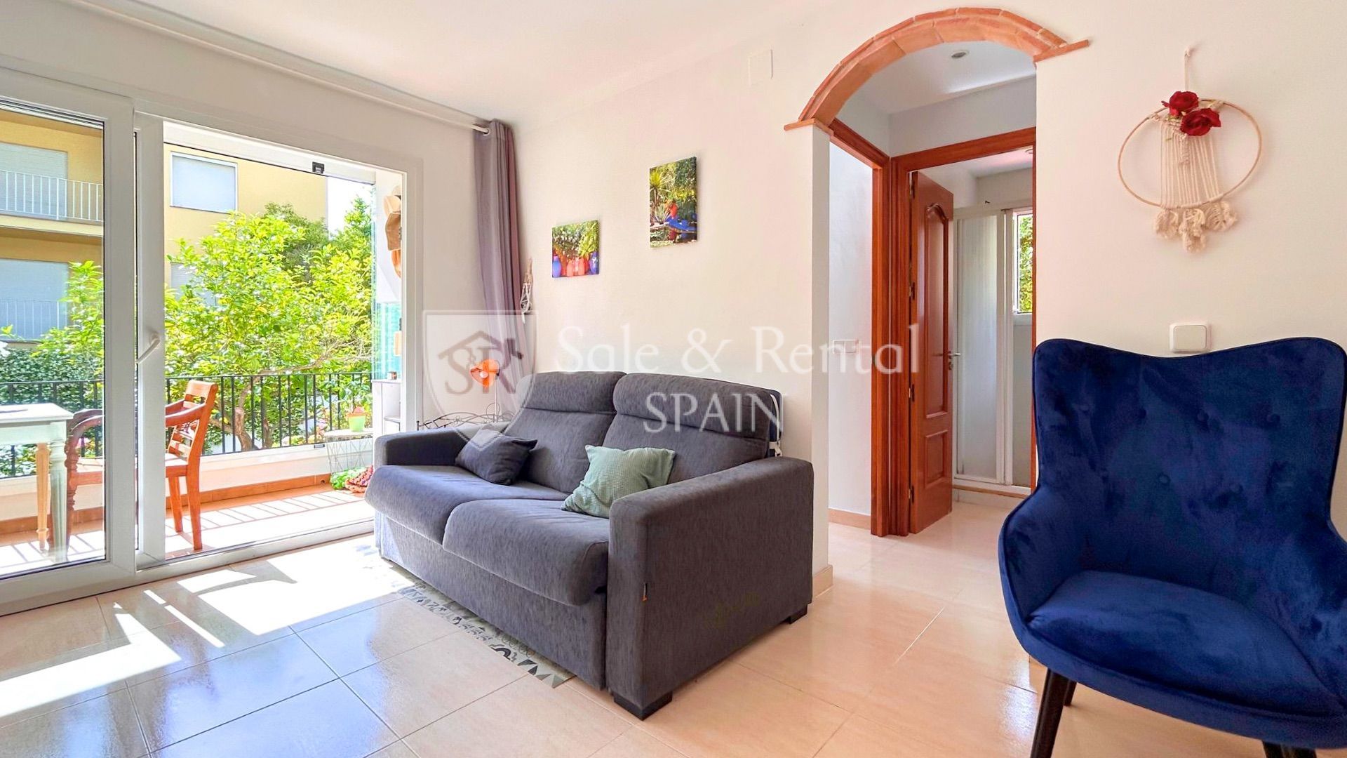 Living room of Flat for sale in Palafrugell  with Heating, Private garden and Terrace
