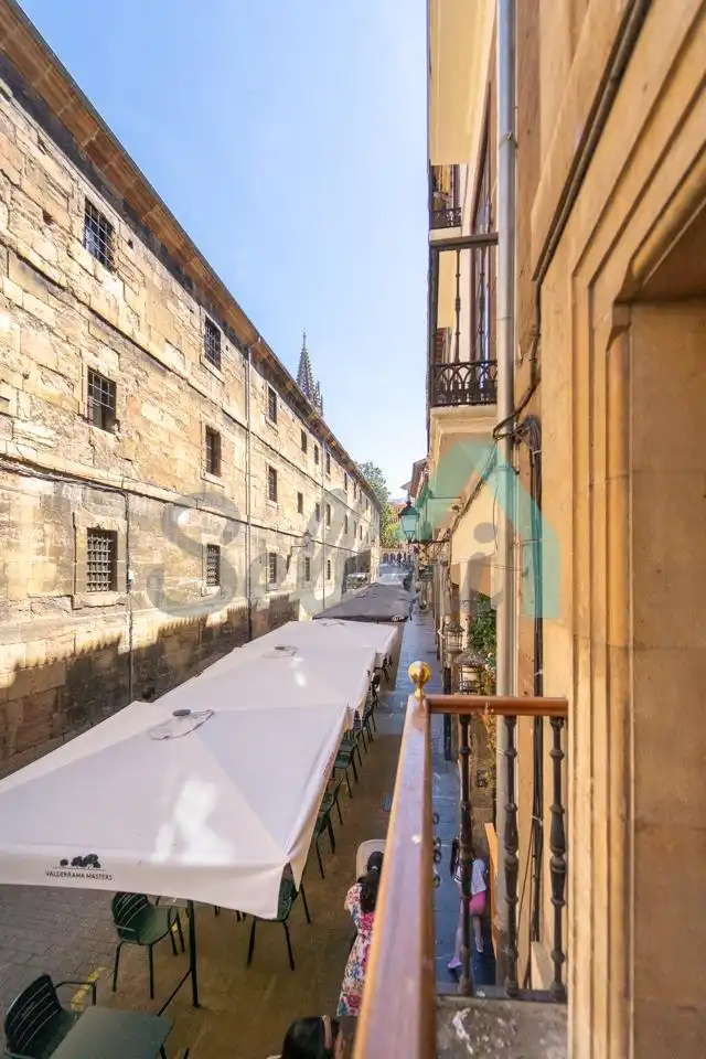 Vista exterior de Pis de lloguer en Oviedo  amb Calefacció, Moblat i Balcó