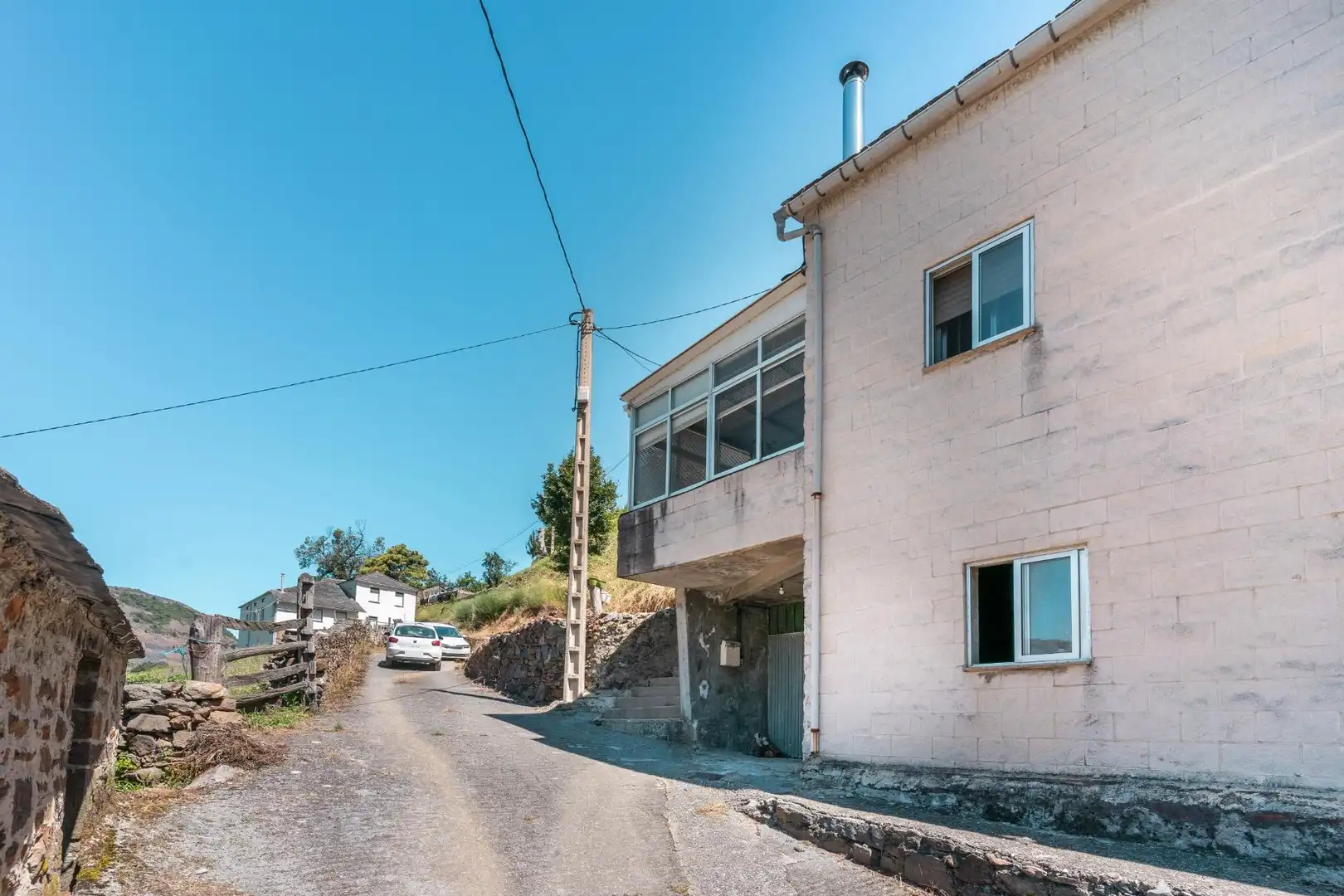 Vista exterior de Casa o xalet en venda en Ibias amb Calefacció, Terrassa i Moblat