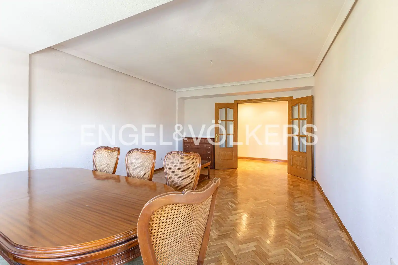 Dining room of Flat for rent in Madrid  with Air Conditioner, Heating and Private garden