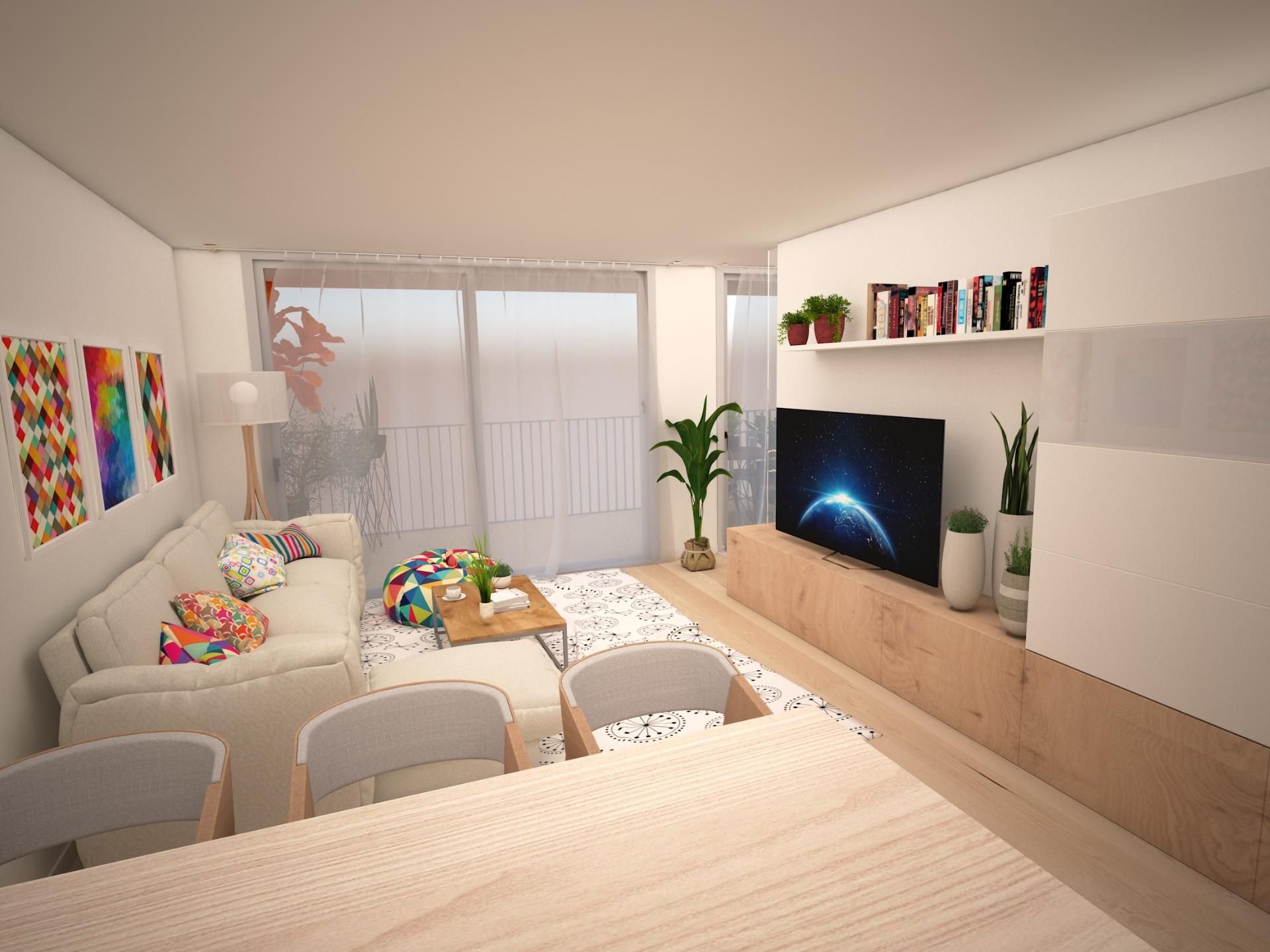 Living room of Flat for sale in Vilafranca del Penedès  with Air Conditioner, Heating and Terrace