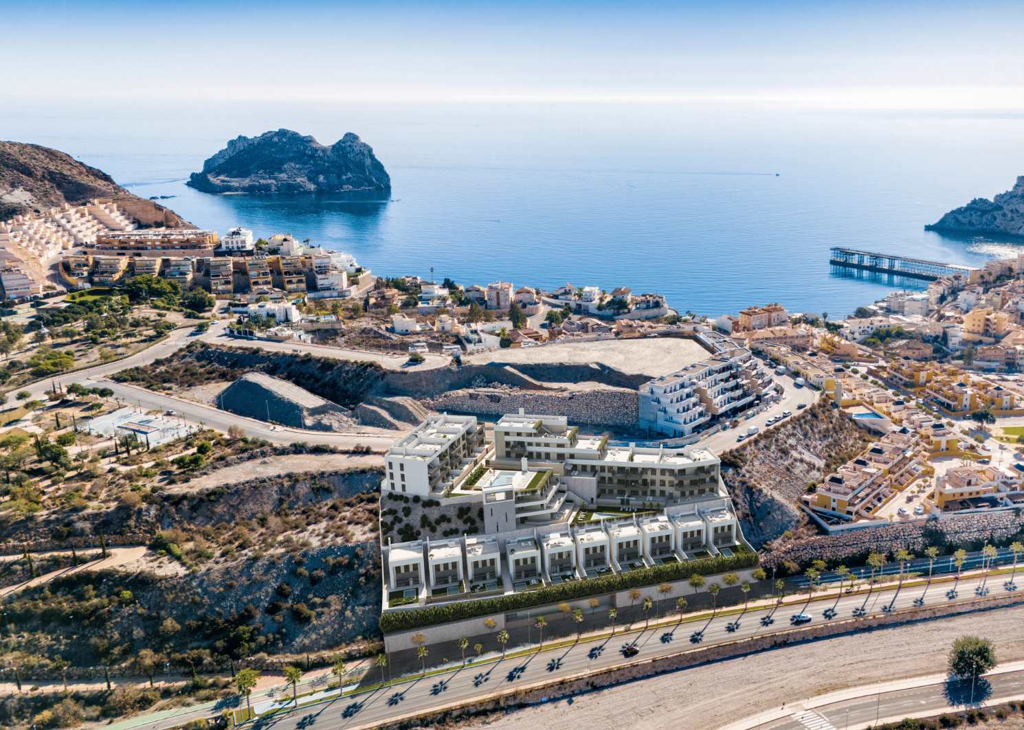 Vista exterior de Casa o xalet en venda en Águilas amb Aire condicionat, Calefacció i Jardí privat