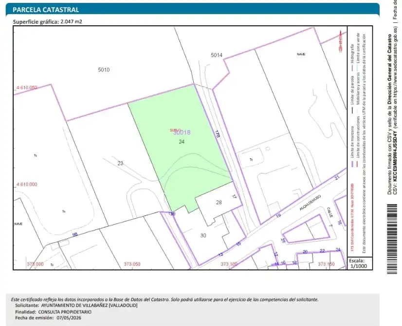 Wohnbaugrundstück zum Verkauf in Calle Alcaldehuso 17, imagen 5