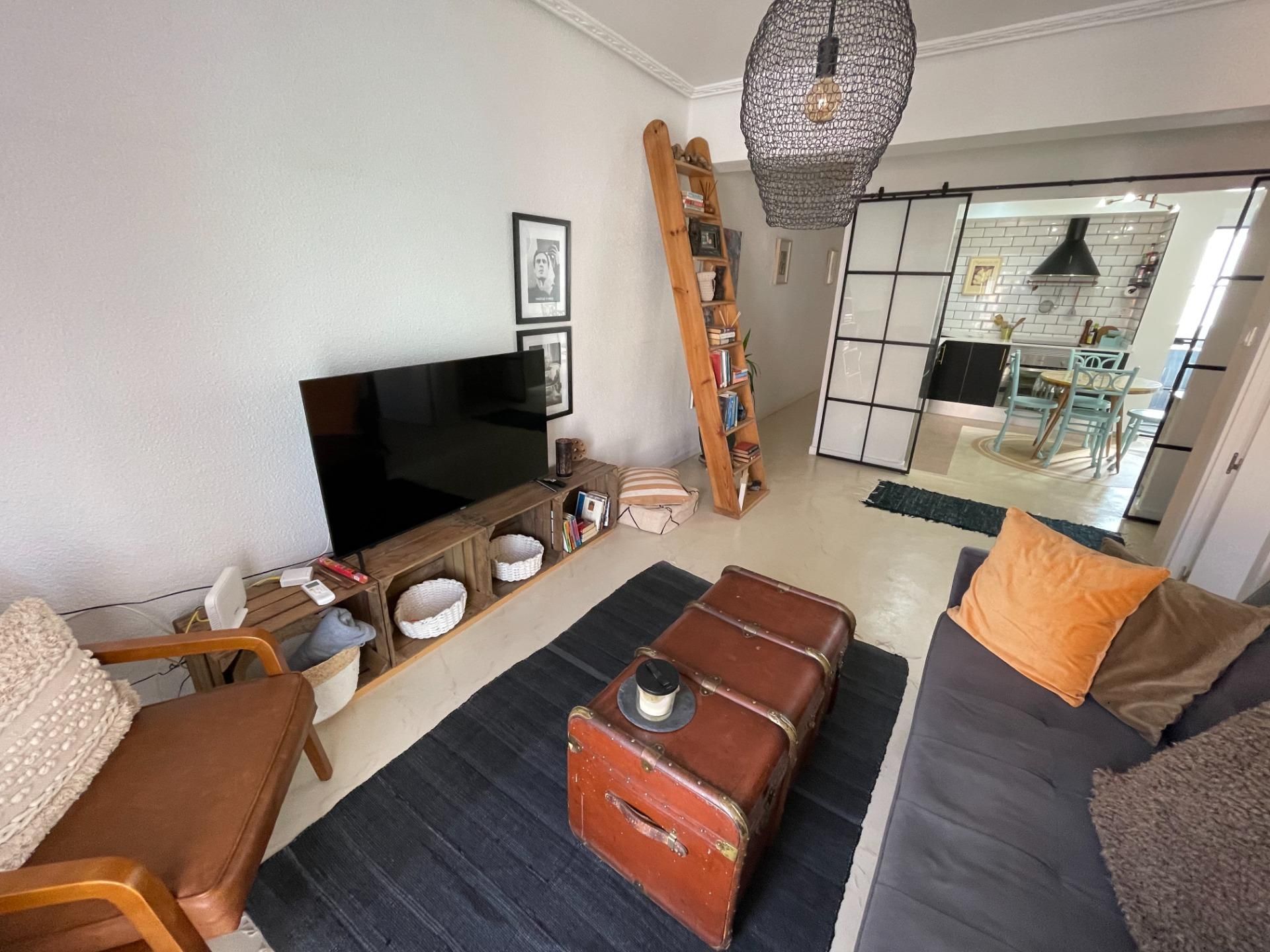 Sala d'estar de Pis de lloguer en Elche / Elx amb Aire condicionat i Balcó