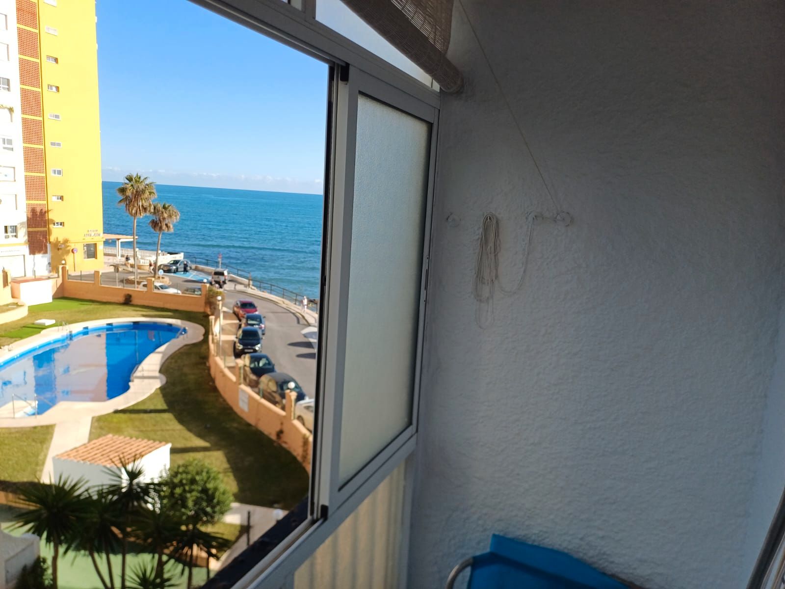 Dormitori de Apartament de lloguer en Mijas amb Moblat, Rentadora i Balcó