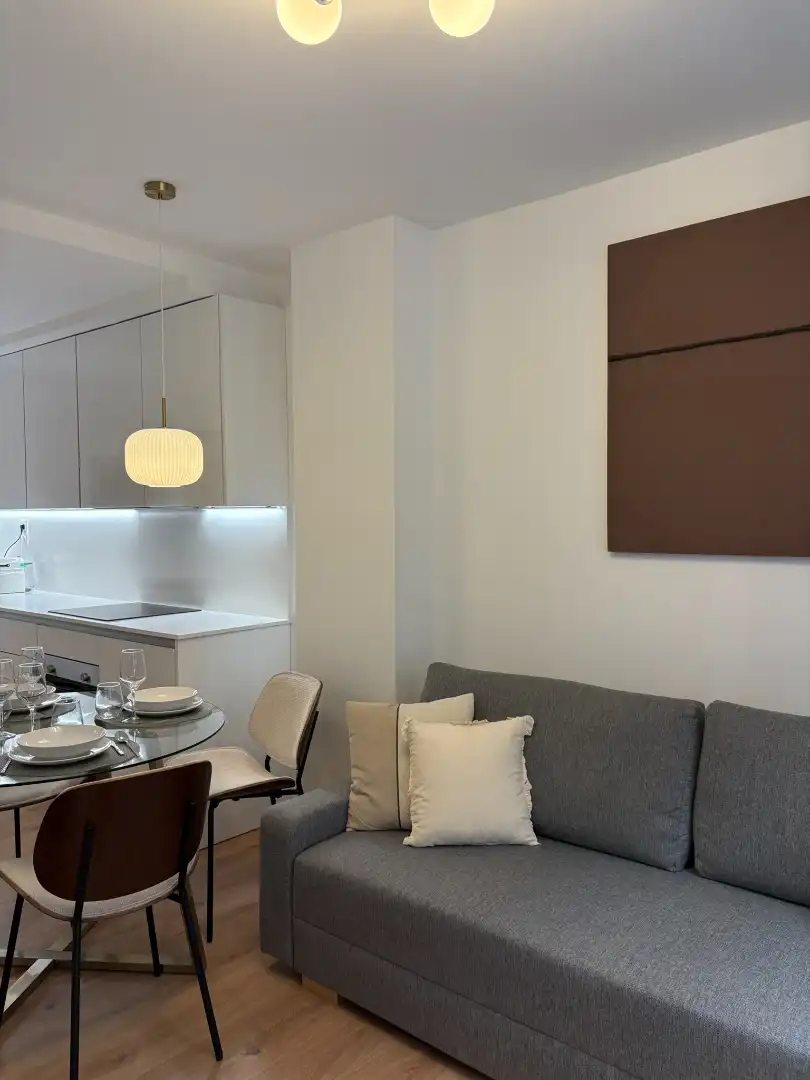 Living room of Flat for rent in Zaragoza  with Air Conditioner and Furnished