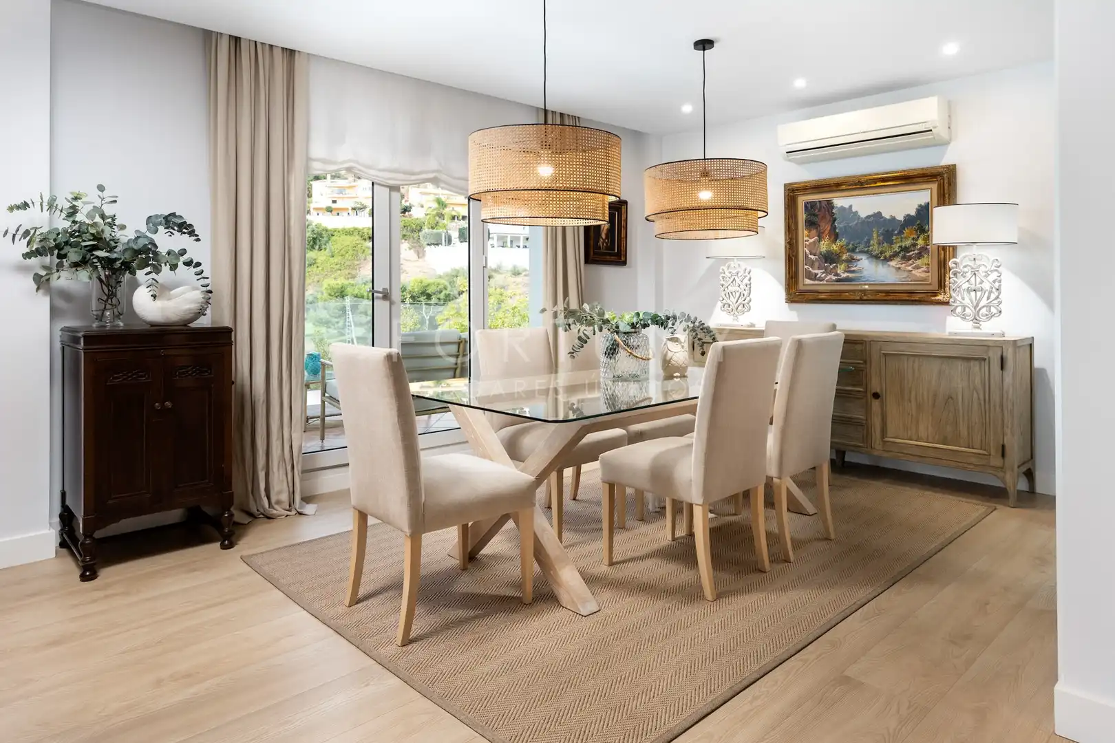 Comedor de Casa o chalet en venta en Málaga con Aire acondicionado, Calefacción y Jardín privado