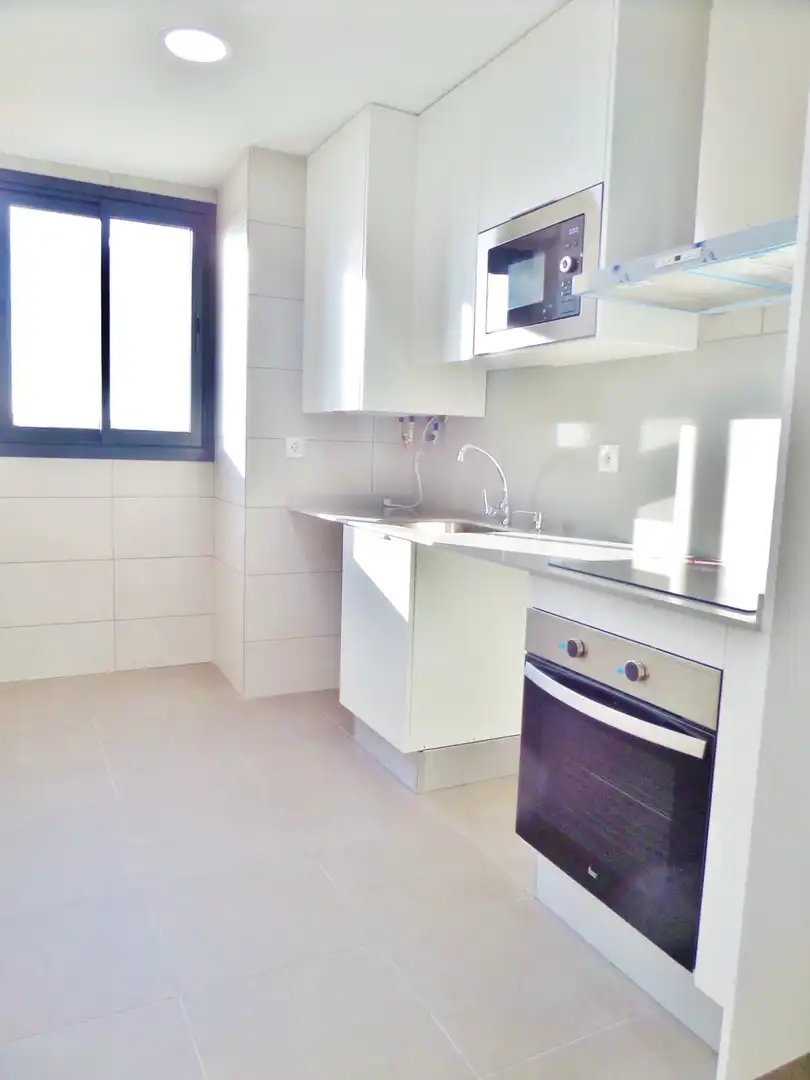 Kitchen of Flat for rent in El Campello  with Air Conditioner, Private garden and Terrace
