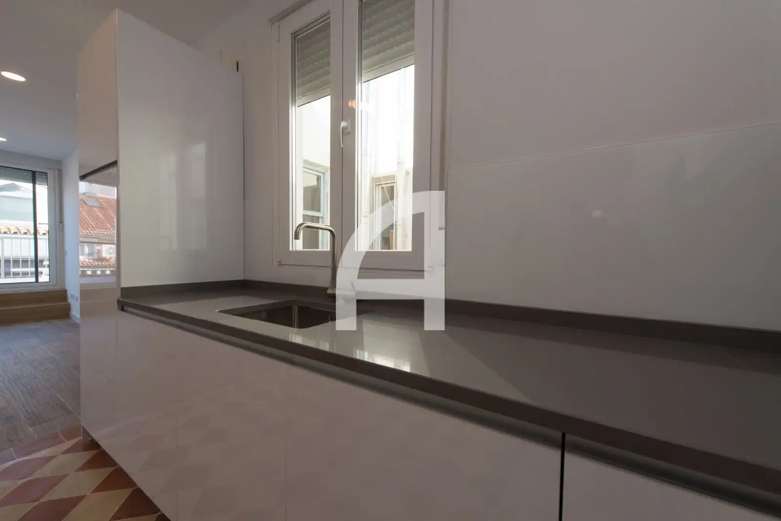 Kitchen of Attic for rent in Madrid  with Air Conditioner, Heating and Terrace