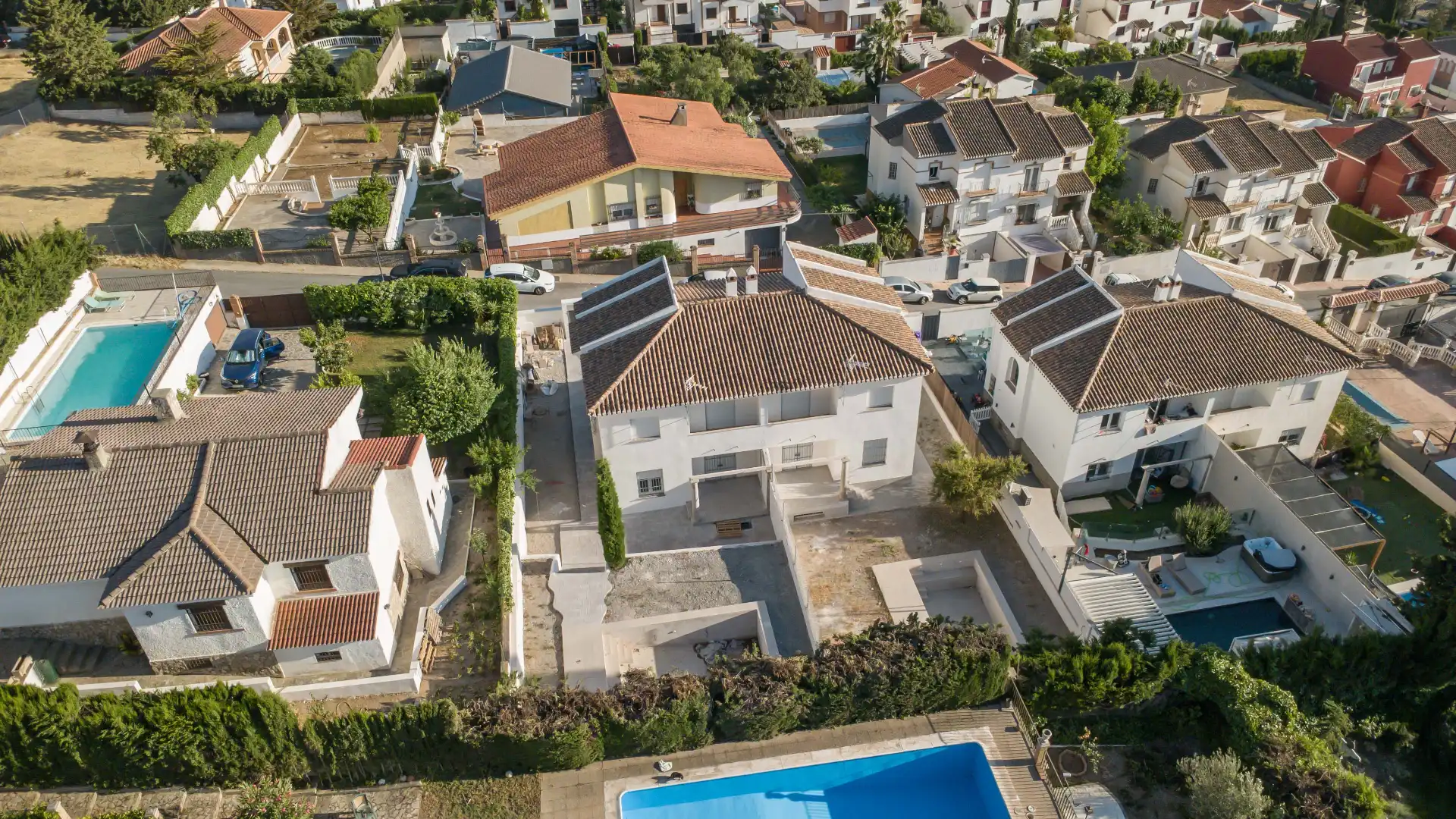 Vista exterior de Casa o xalet en venda en Padul amb Jardí privat, Piscina i Balcó