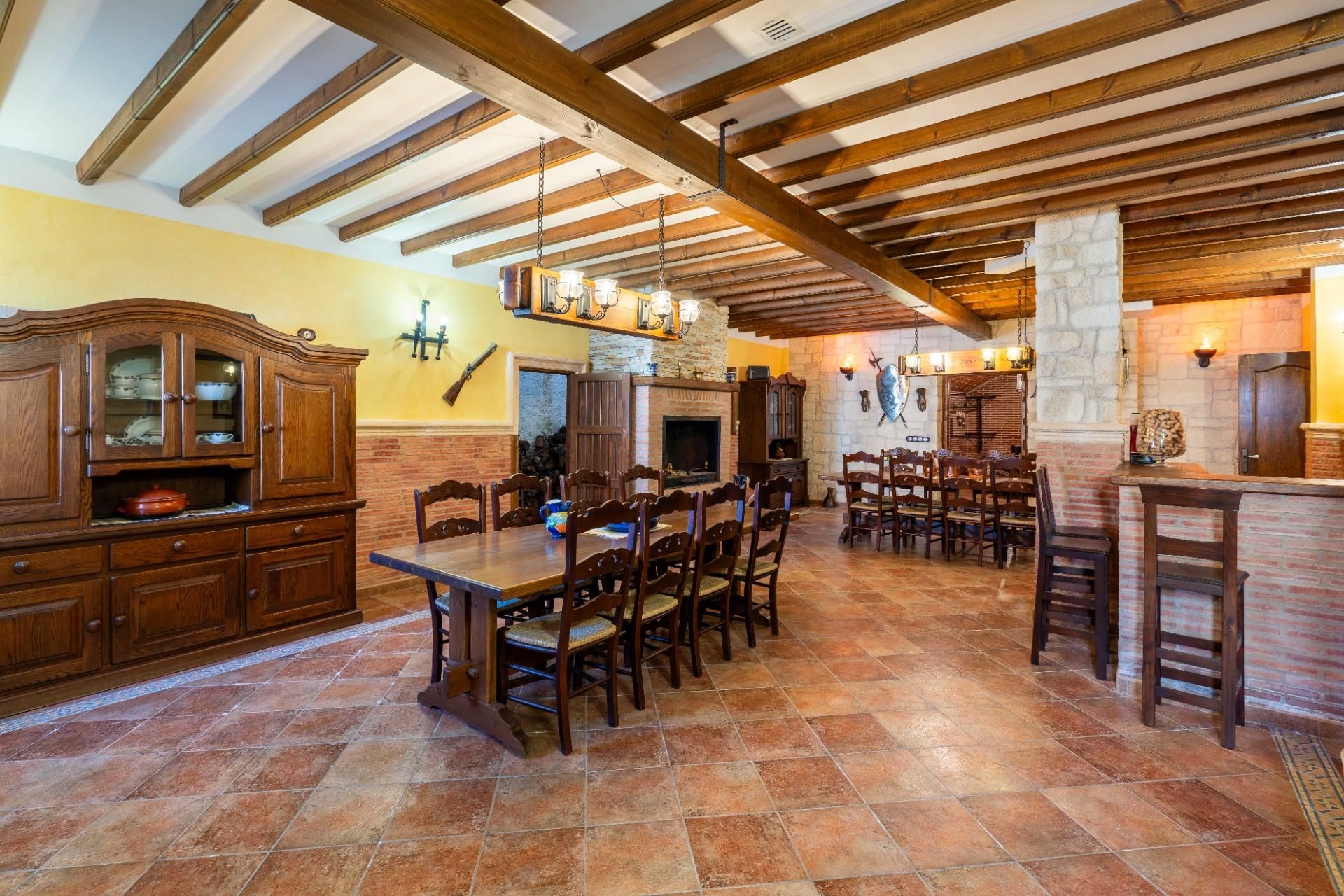 Menjador de Casa o xalet en venda en Fondón amb Calefacció, Jardí privat i Terrassa