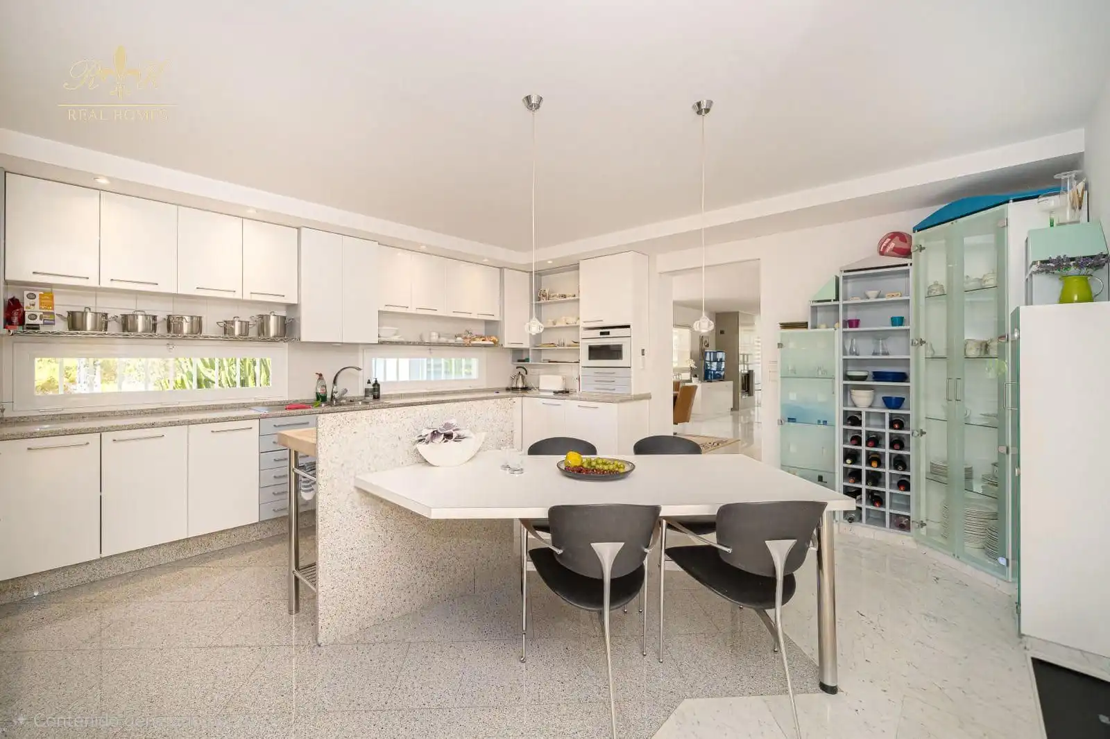 Kitchen of Houses for sale in L'Alfàs del Pi  with Air Conditioner, Terrace and Swimming Pool