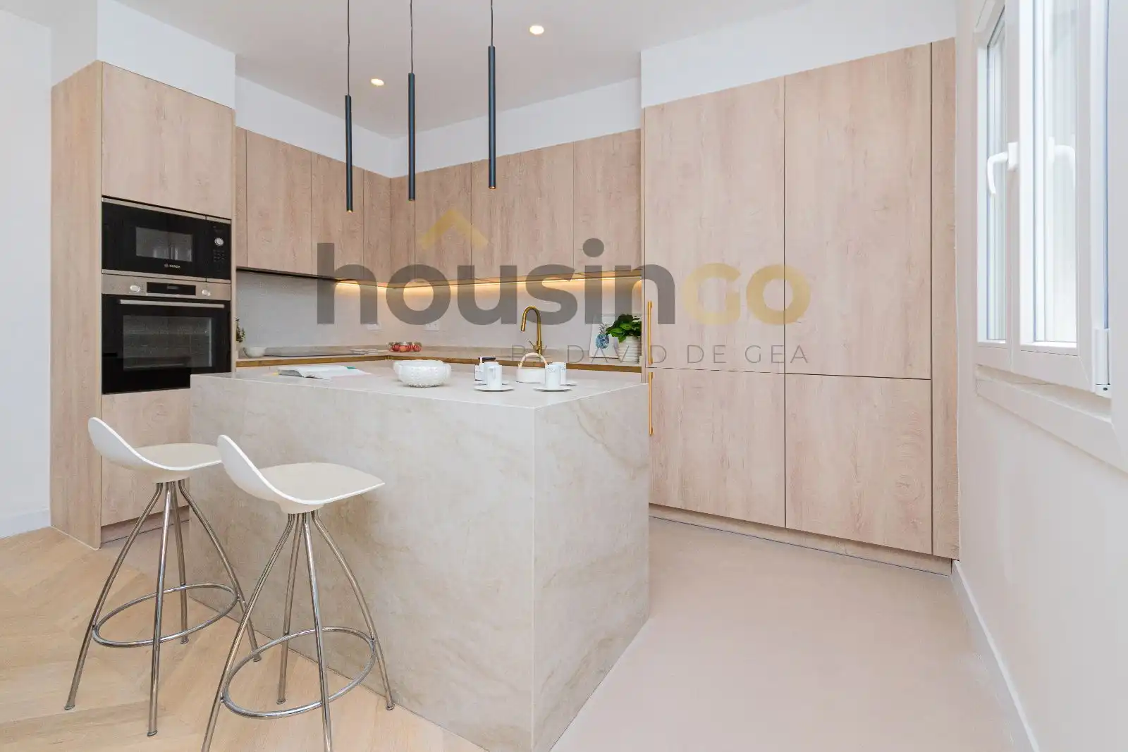 Kitchen of Flat for sale in Madrid  with Air Conditioner, Heating and Parquet flooring