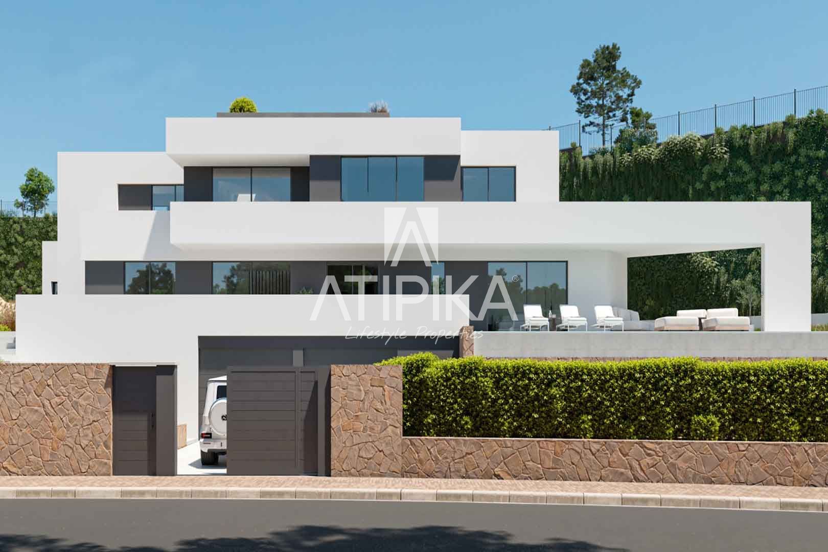 Vista exterior de Casa o chalet en venta en Sant Esteve Sesrovires con Aire acondicionado, Calefacción y Terraza