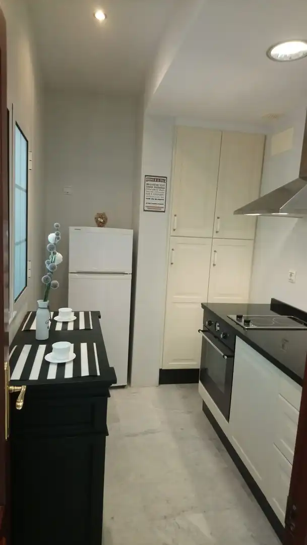 Kitchen of Flat for rent in Mairena del Aljarafe  with Terrace, Furnished and Community pool