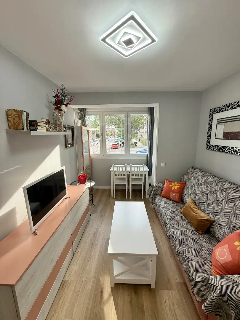 Living room of Flat for sale in Madrid  with Heating, Terrace and Storage room