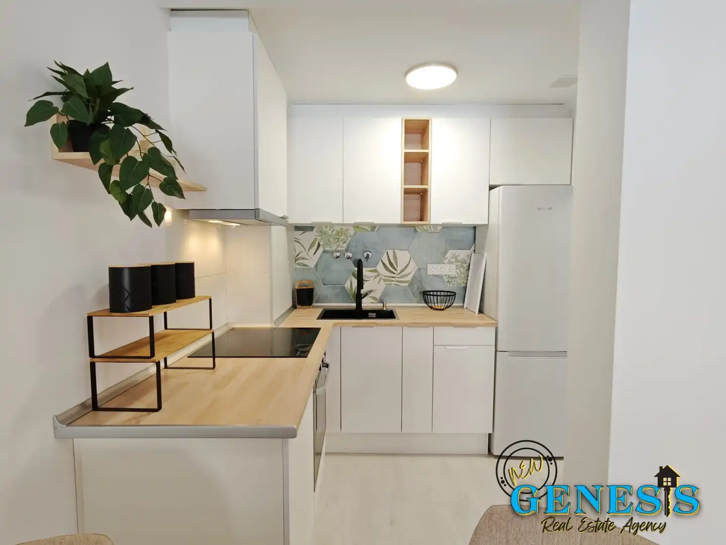 Cuina de Apartament en venda en Torrevieja amb Aire condicionat, Moblat i Rentadora