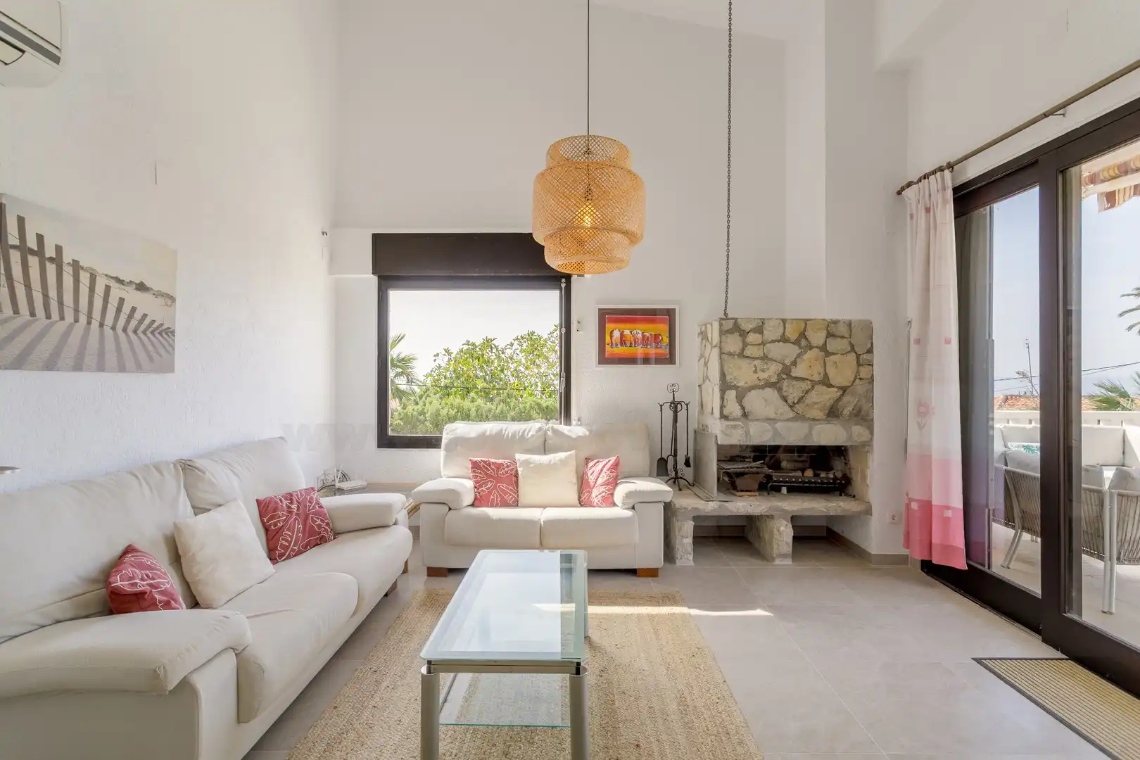 Living room of Houses for sale in El Campello  with Air Conditioner, Private garden and Terrace