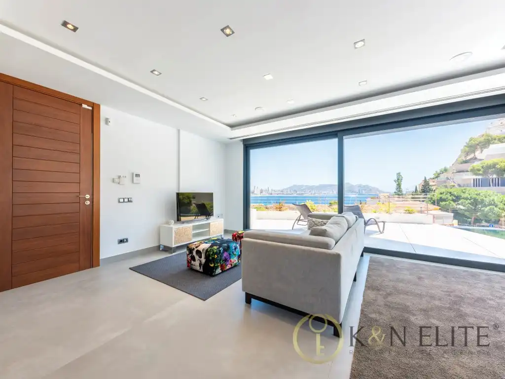 Sala de estar de Dúplex en venta en Benidorm con Aire acondicionado y Piscina