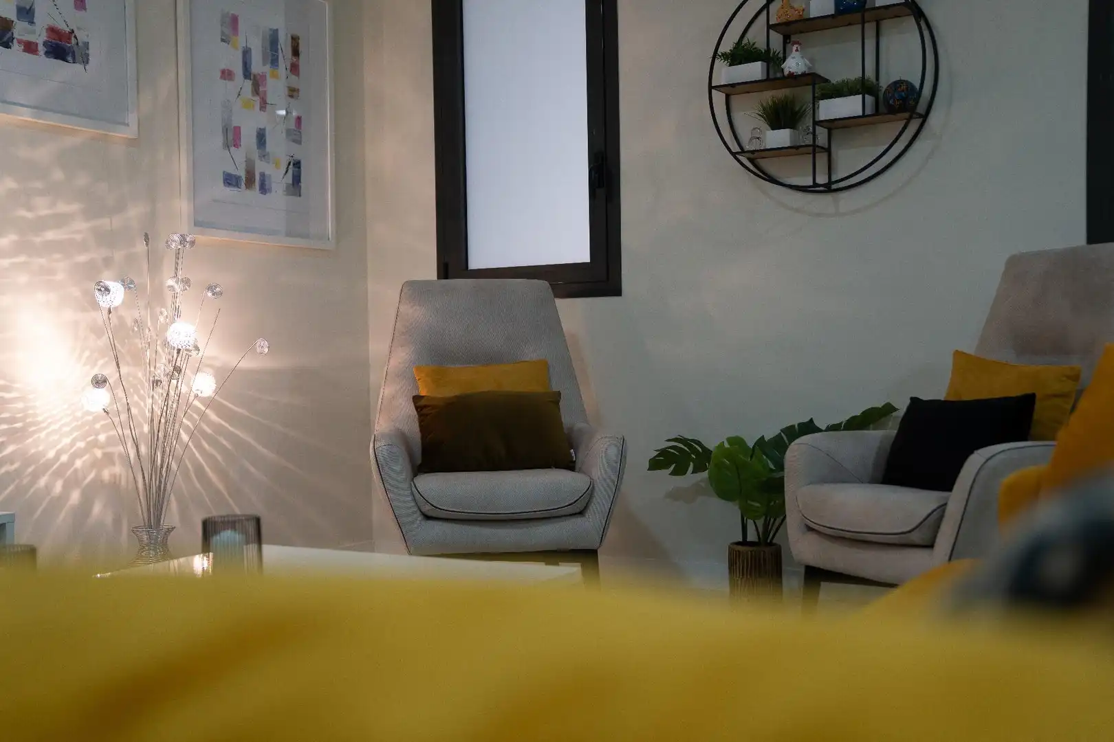 Sala d'estar de Dúplex en venda en Finestrat amb Aire condicionat, Calefacció i Jardí privat