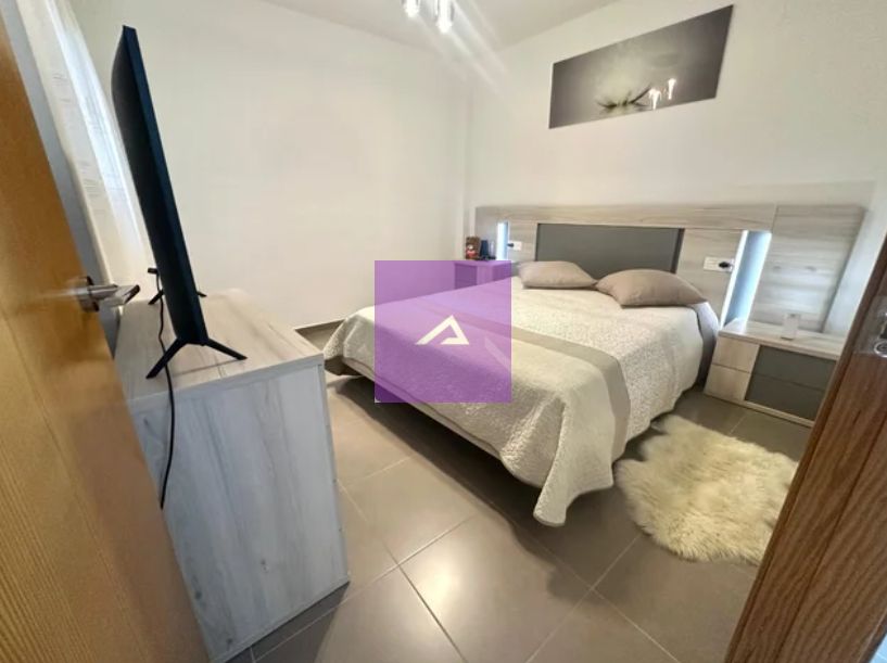 Bedroom of Flat for sale in La Pobla Llarga  with Air Conditioner and Furnished