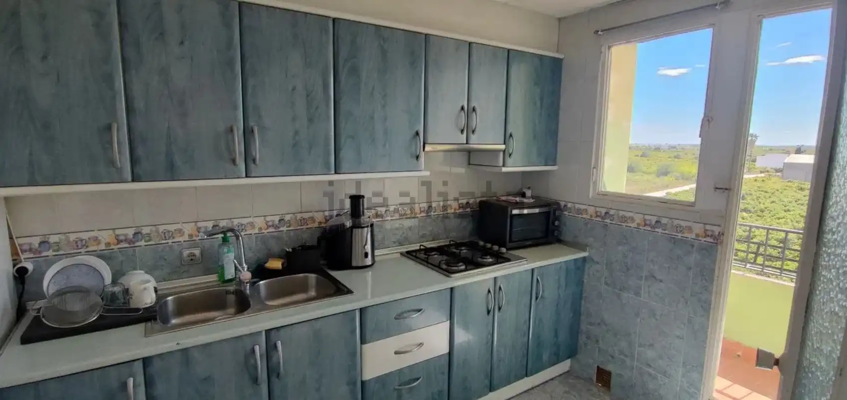 Kitchen of Flat for sale in Burriana / Borriana  with Storage room, Balcony and Internet