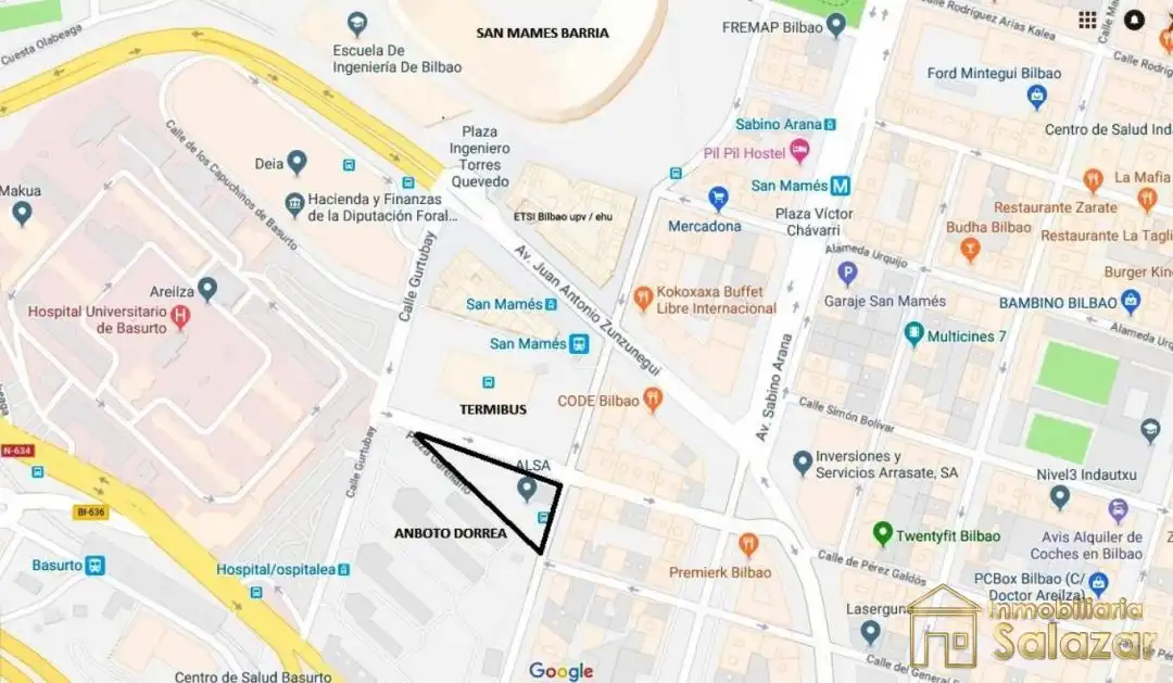 Vista exterior de Piso en venta en Bilbao  con Aire acondicionado, Calefacción y Jardín privado