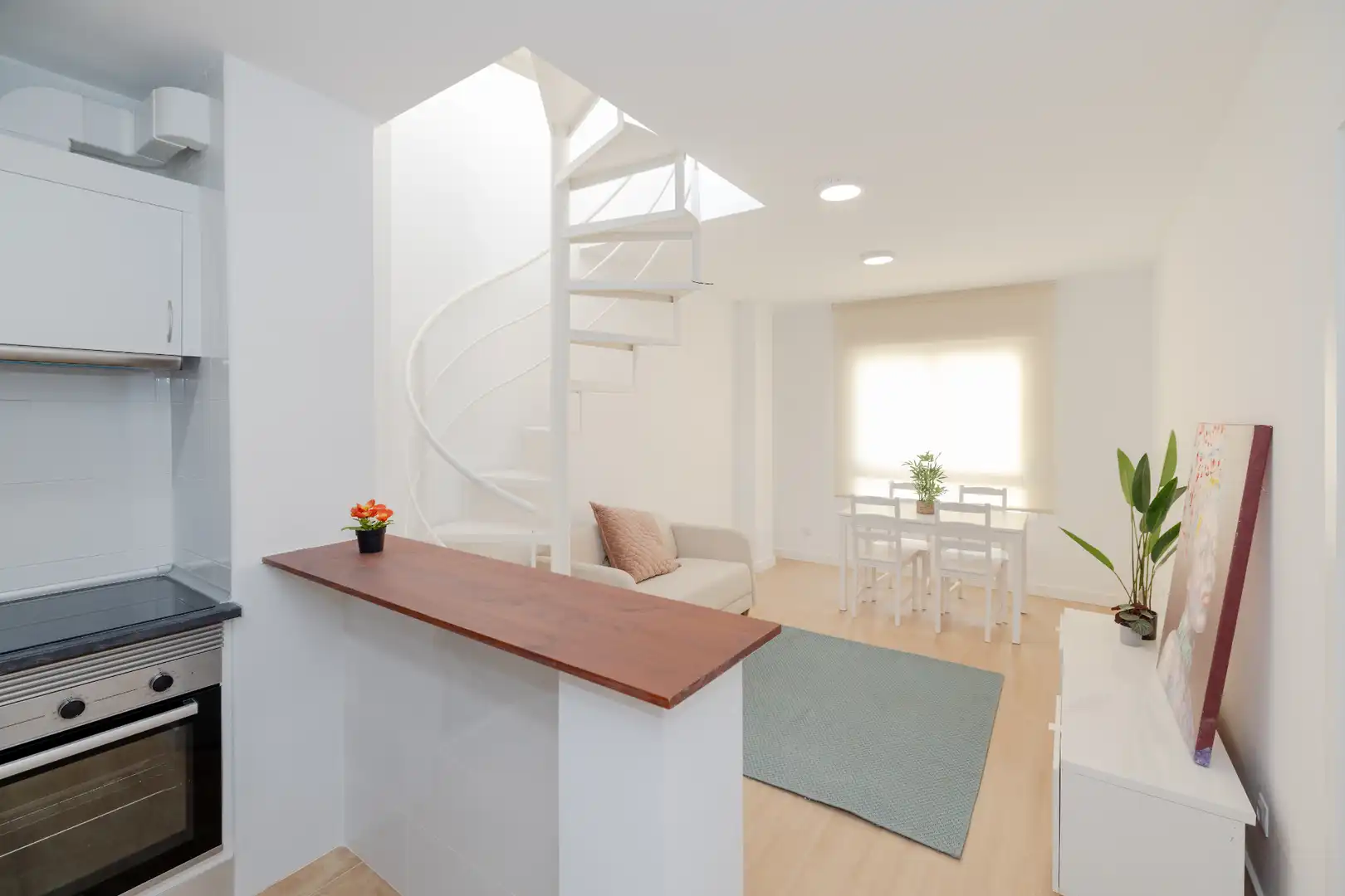 Schlafzimmer von Dachboden zum Verkauf in Málaga mit Klimaanlage, Heizung und Terrasse