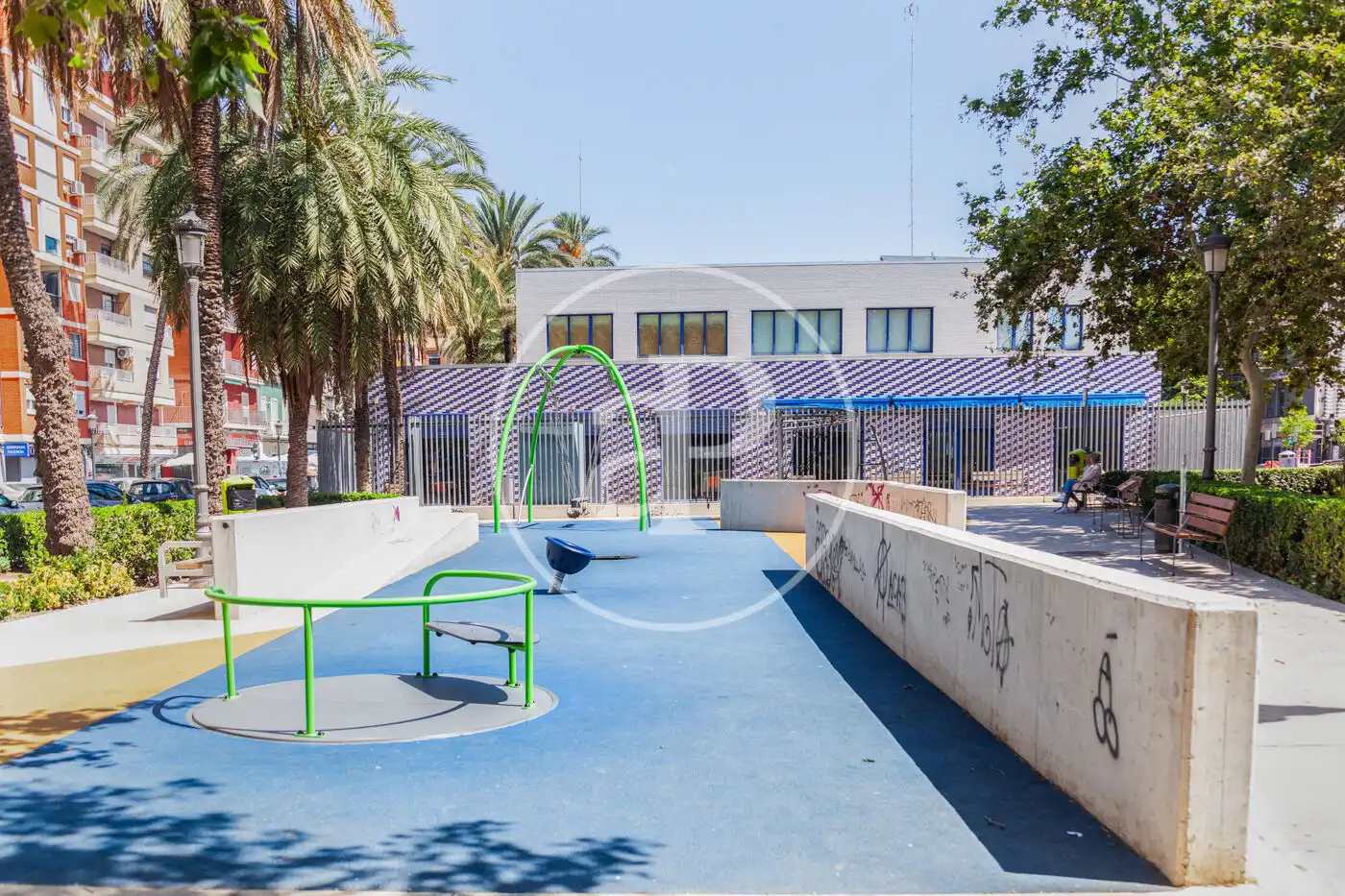 Exterior view of Flat for rent in Valencia  with Air Conditioner, Heating and Furnished