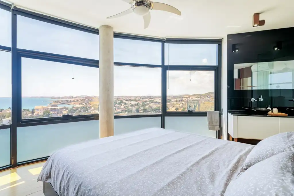Bedroom of Houses for sale in El Campello  with Air Conditioner, Private garden and Swimming Pool