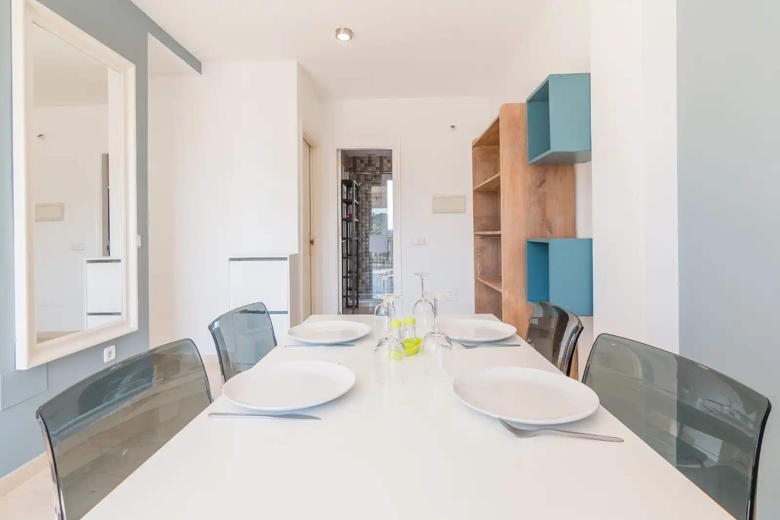Comedor de Apartamento en venta en Manilva con Aire acondicionado, Terraza y Piscina
