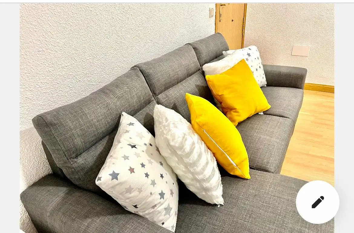 Wohnzimmer von Wohnung zur untervermieten in Valencia mit Klimaanlage, Heizung und Möbliert