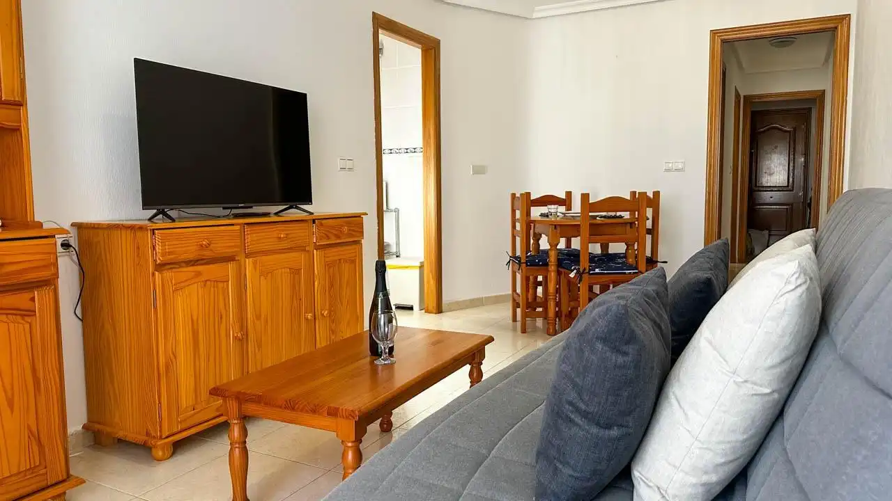 Sala d'estar de Àtic de lloguer en Playa del Cura