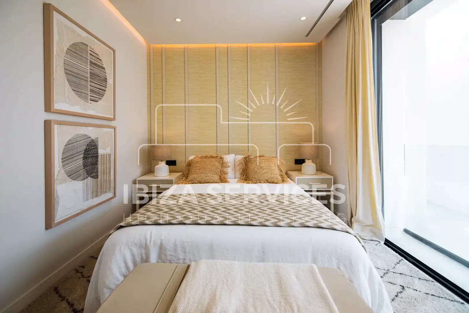 Habitación de Casa o chalet en venta en Santa Eulària des Riu con Aire acondicionado, Jardín privado y Piscina