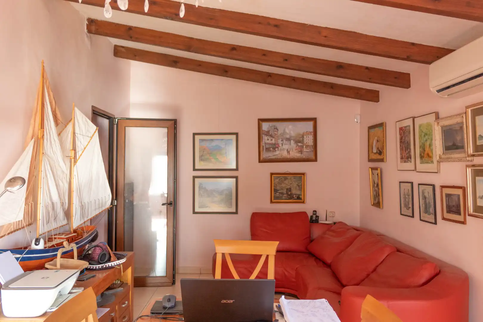 Living room of Houses for sale in Benitachell / El Poble Nou de Benitatxell  with Air Conditioner, Heating and Private garden