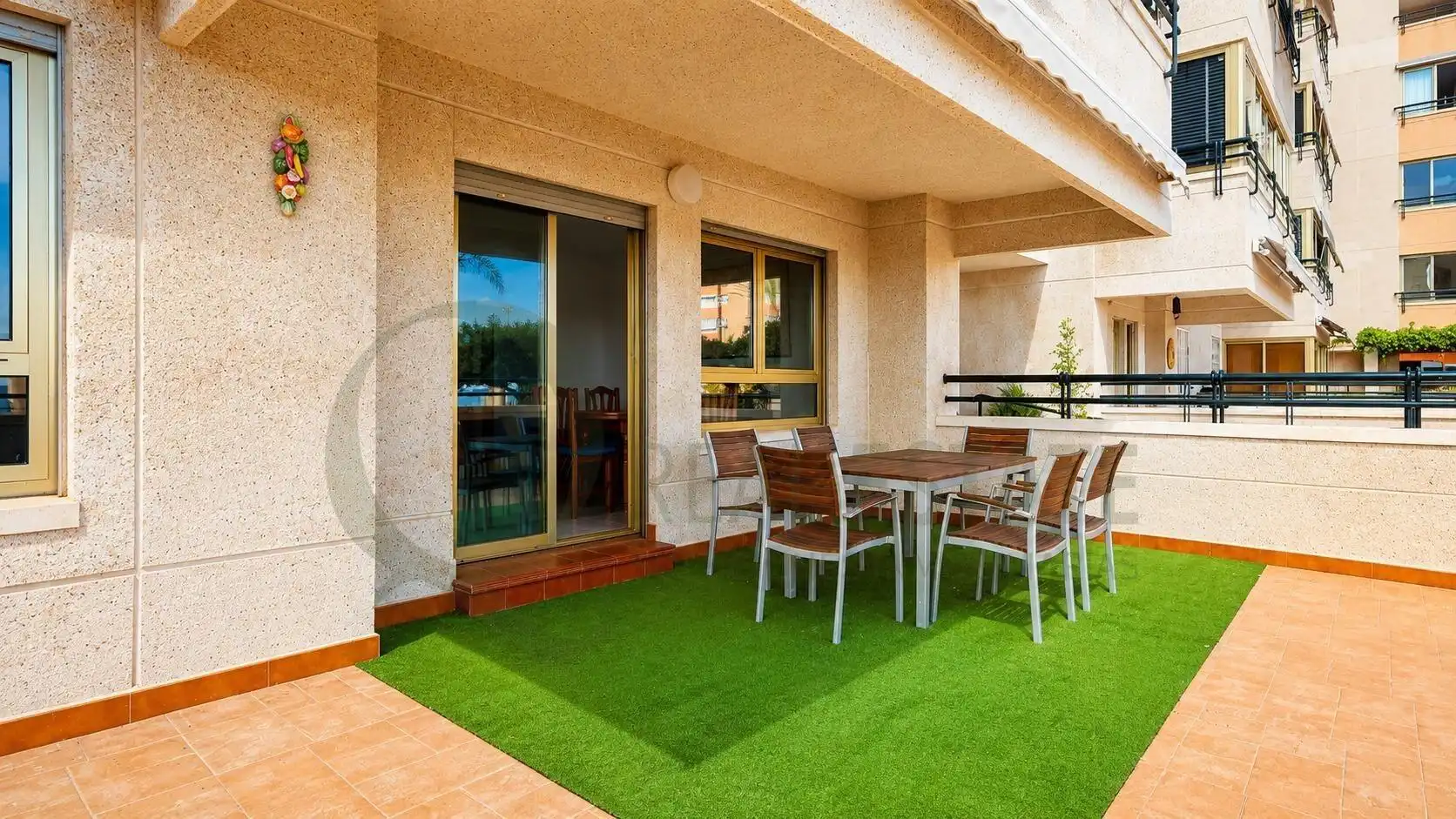 Terrasse von Wohnung zur Miete in El Campello mit Heizung, Privatgarten und Terrasse