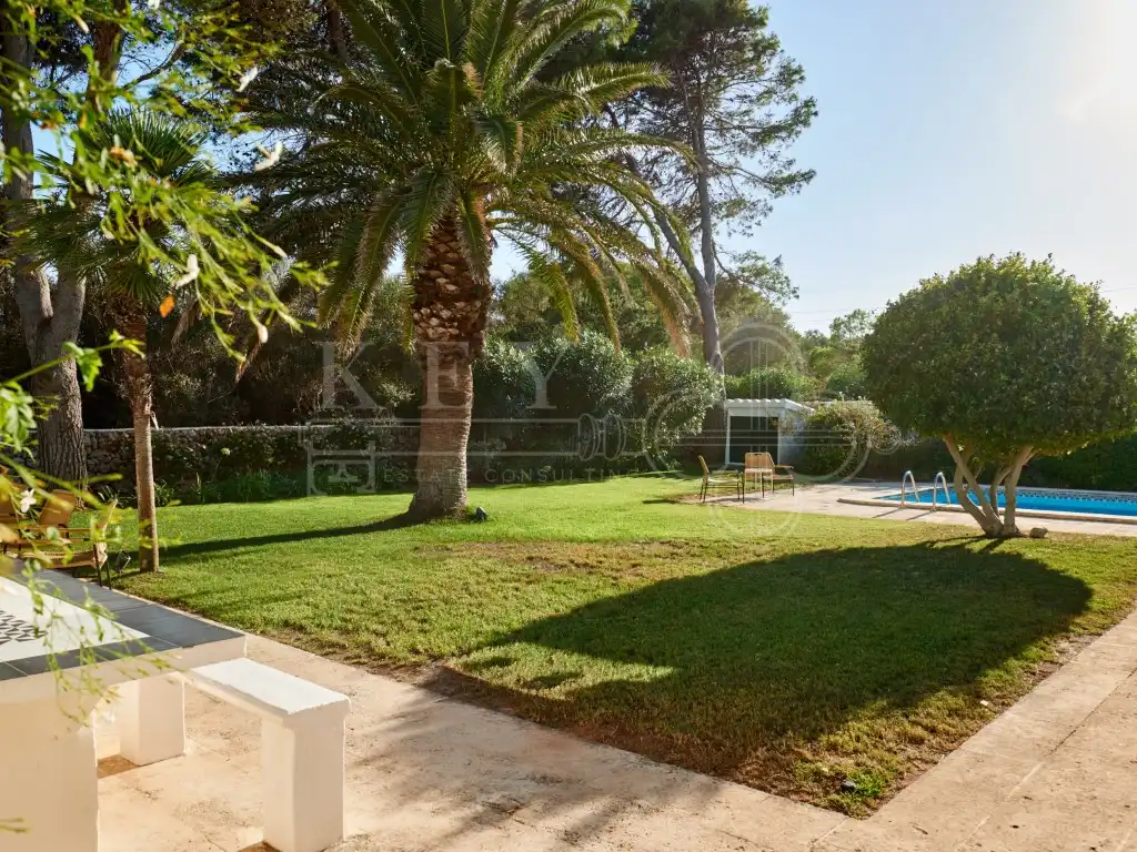 Garden of Houses for sale in Es Castell  with Air Conditioner, Heating and Private garden