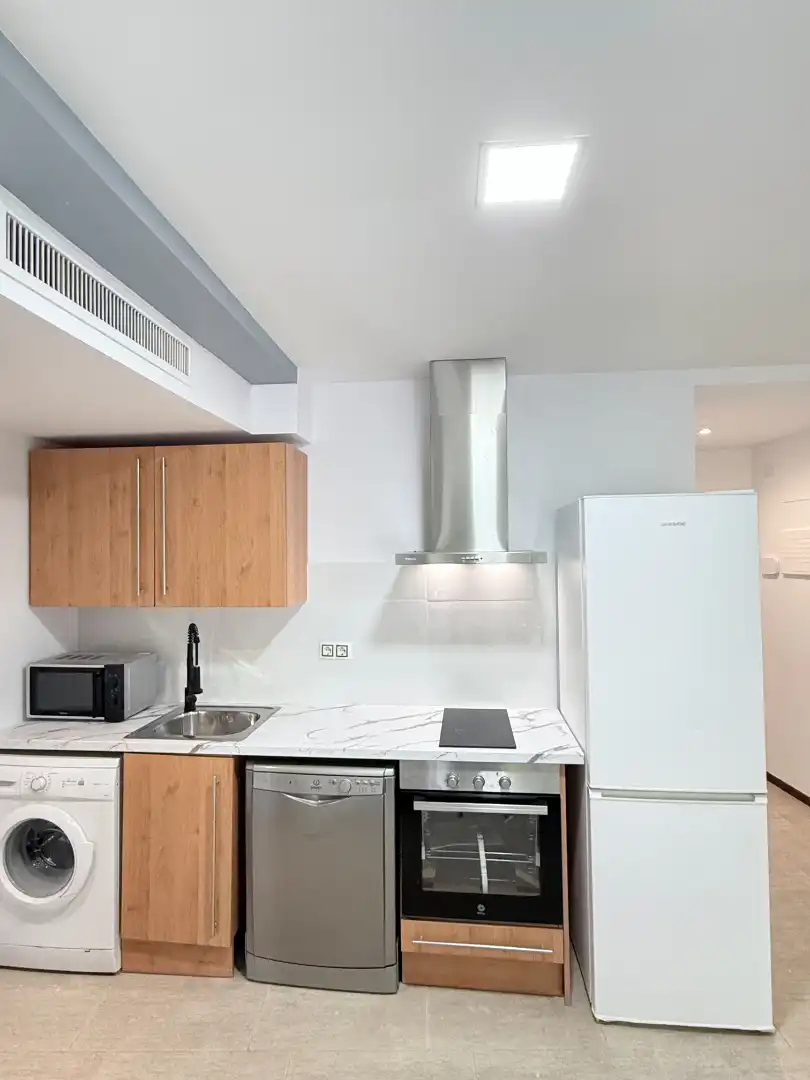 Cocina de Apartamento en venta en Santa Eulària des Riu con Aire acondicionado, Calefacción y Jardín privado