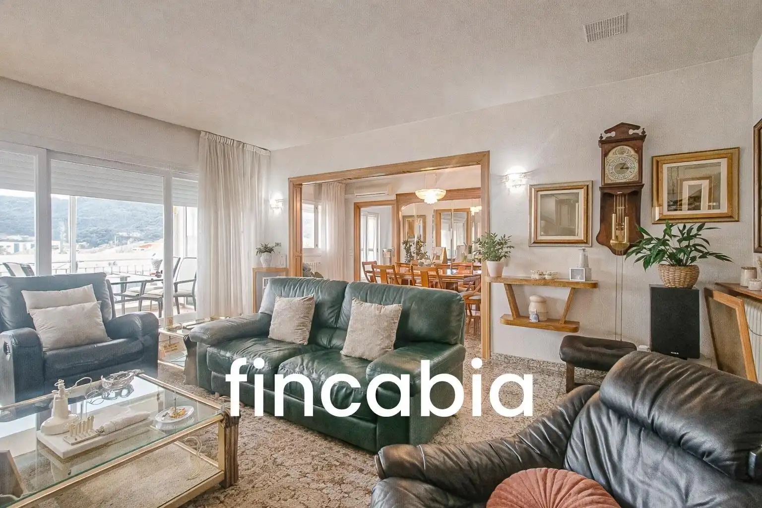 Sala d'estar de Casa o xalet en venda en Santa Coloma de Farners amb Aire condicionat, Calefacció i Jardí privat
