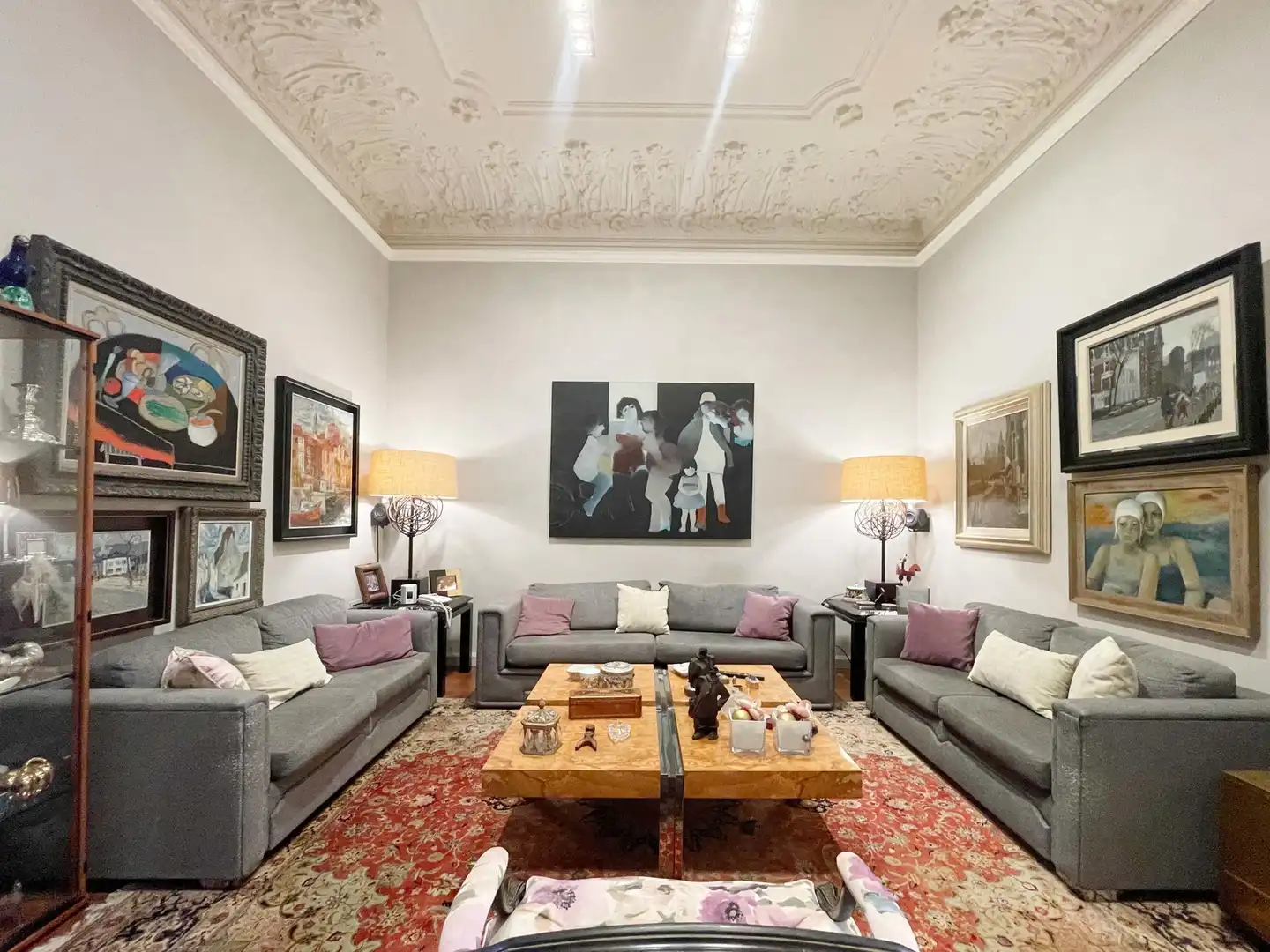 Sala de estar de Casa o chalet en venta en Arenys de Mar con Aire acondicionado, Calefacción y Parquet