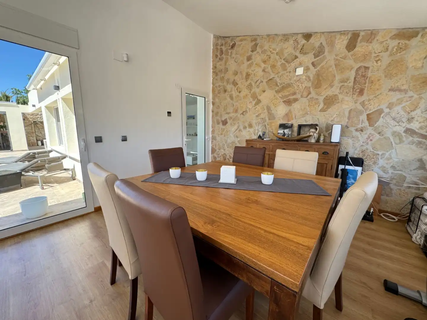 Dining room of Houses for sale in Moraira  with Air Conditioner, Heating and Private garden