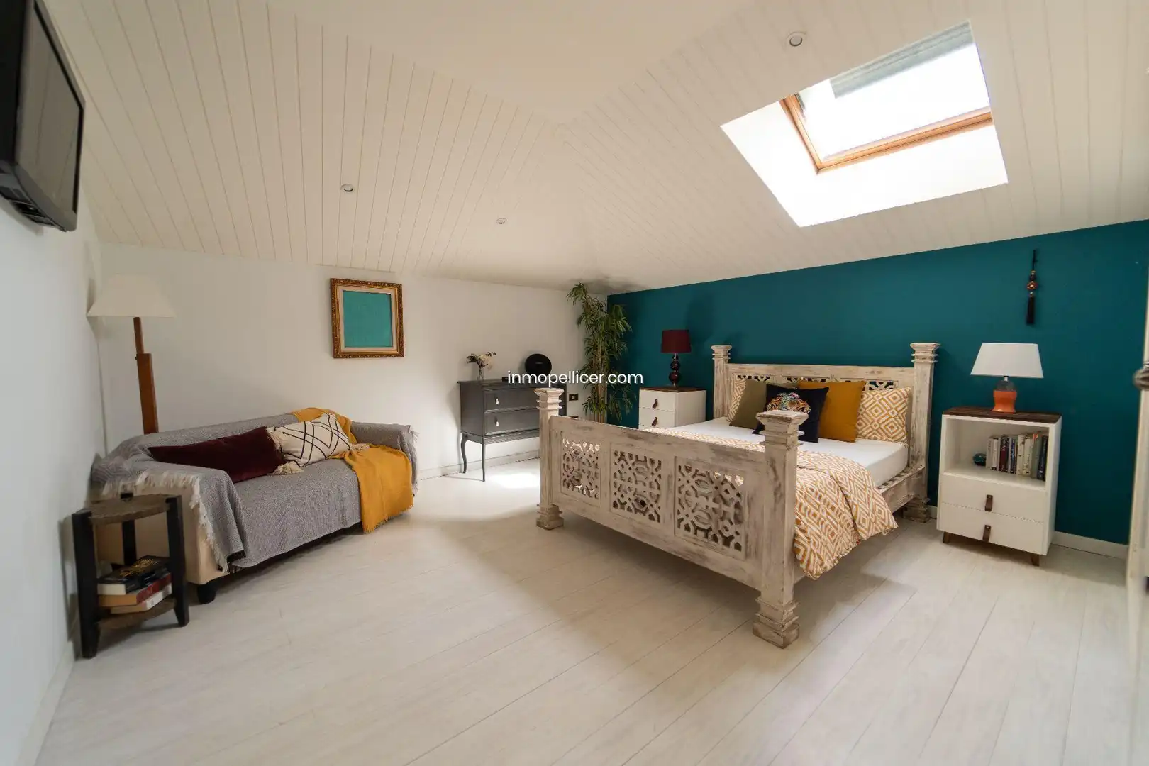 Schlafzimmer von Haus oder Chalet zum Verkauf in L'Alfàs del Pi mit Klimaanlage, Heizung und Privatgarten