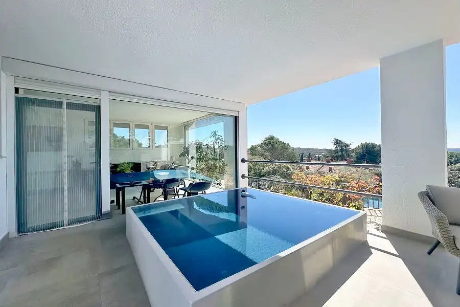 Swimming pool of Houses for sale in Hoyo de Manzanares  with Air Conditioner, Heating and Private garden