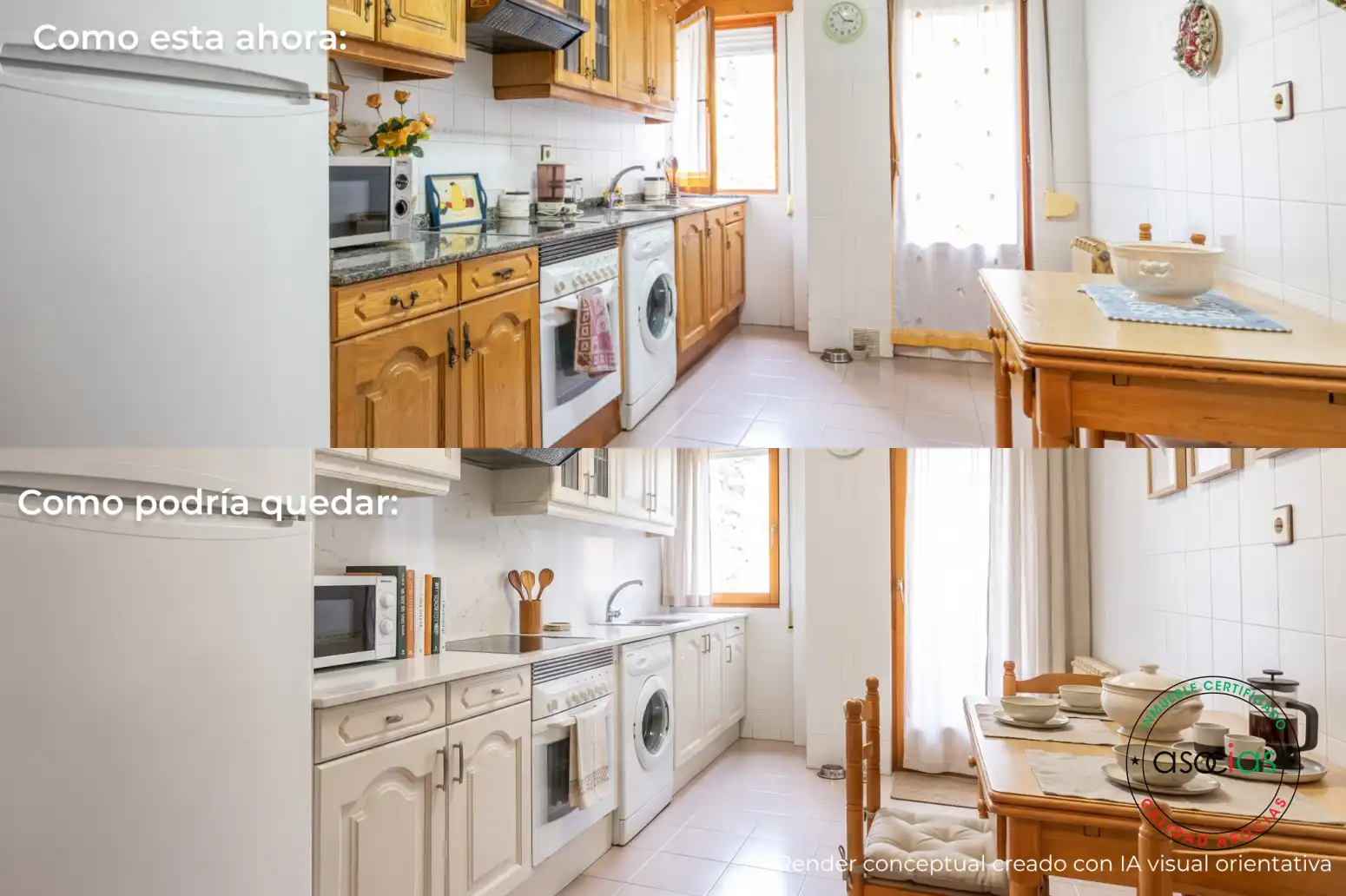 Kitchen of Flat for sale in Teverga  with Heating, Parquet flooring and Terrace