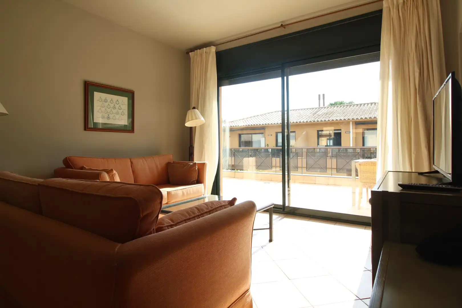 Living room of Flat for rent in Navata  with Heating, Terrace and Swimming Pool