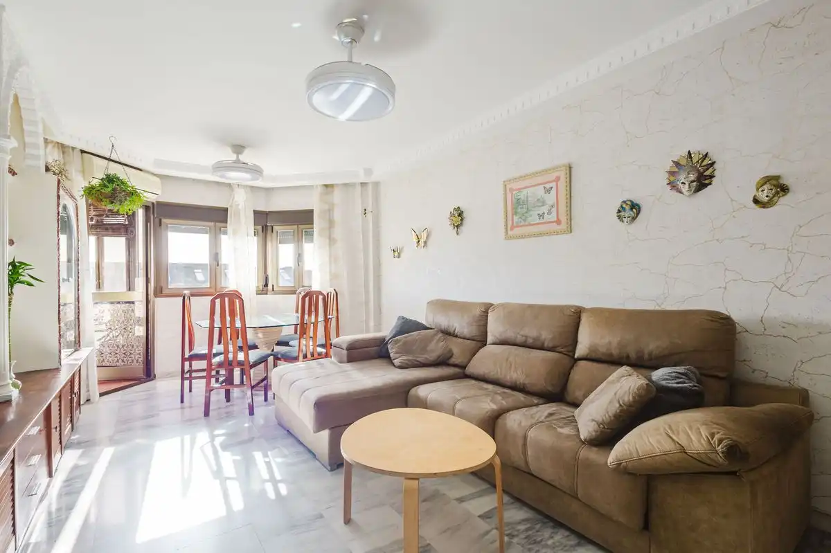 Sala d'estar de Pis en venda en Málaga amb Aire condicionat i Calefacció