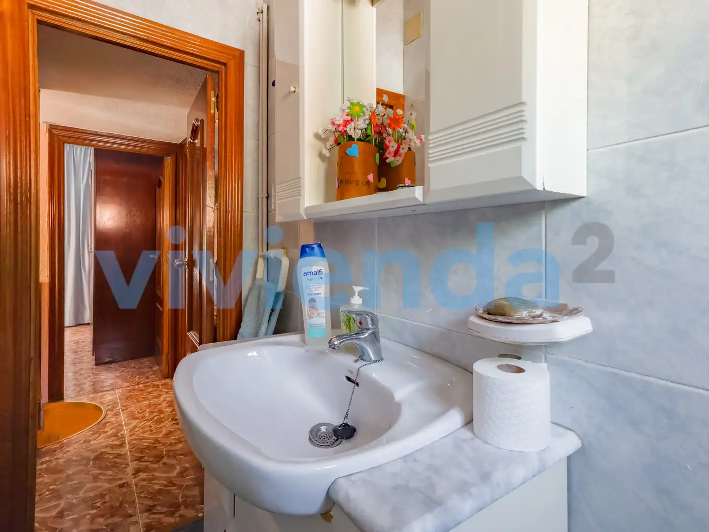Bathroom of Flat for sale in Madrid  with Heating, Terrace and Furnished