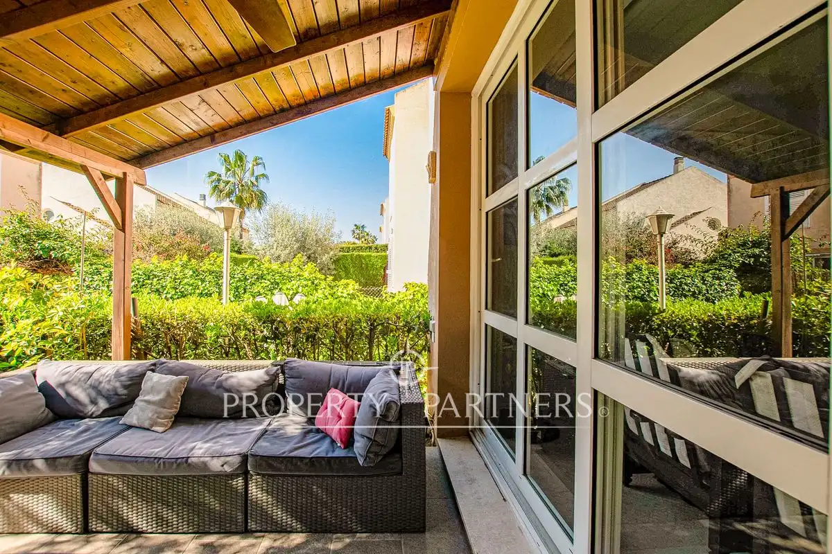 Terraza de Casa adosada en venta en Rocafort con Aire acondicionado, Calefacción y Piscina